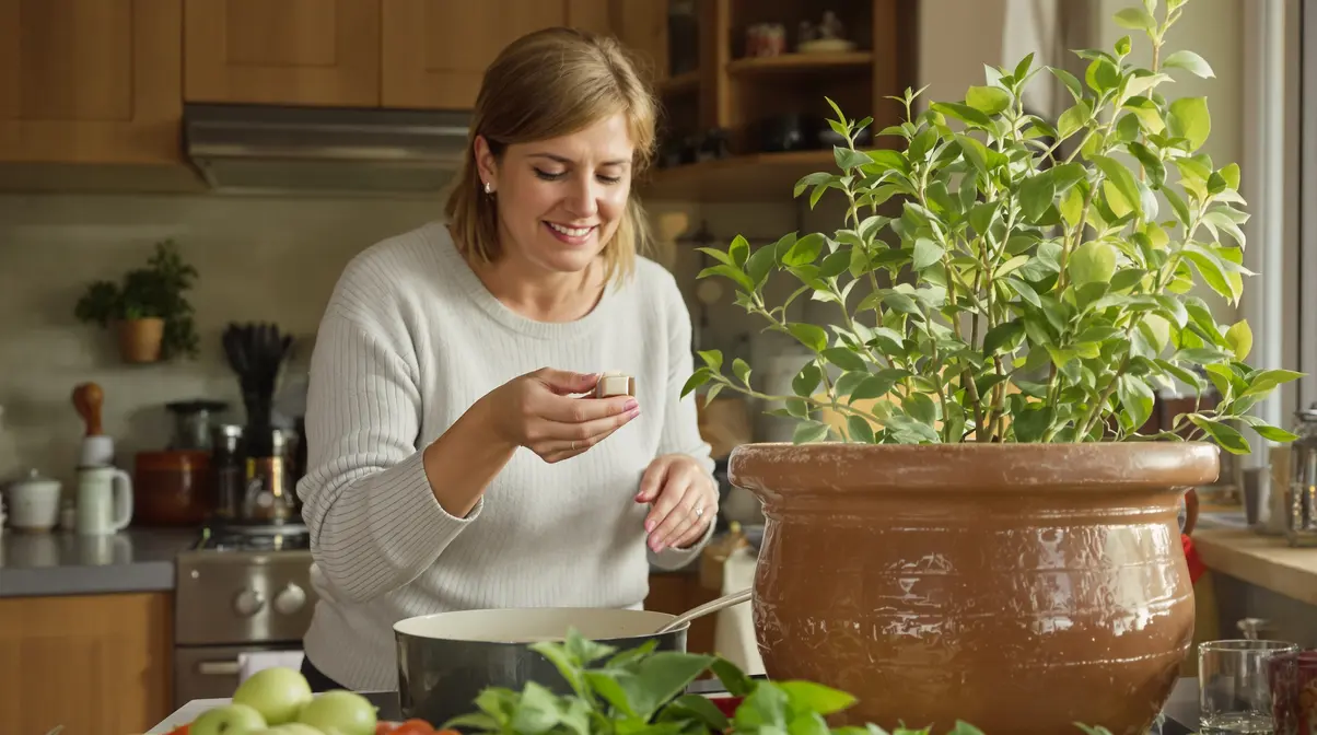 Elle remplace les cubes de bouillon en cuisine et se plante en pot à cette période précise Elle remplace les cubes de bouillon en cuisine et se plante en pot à cette période précise
