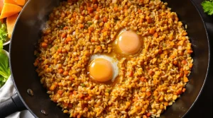 Je prépare ce riz sauté aux carottes et au poireau à la sauce soja dès que je veux un dîner healthy express et gourmand