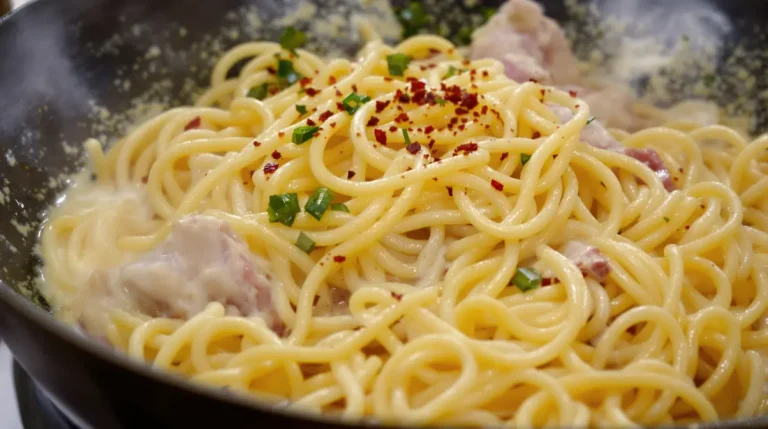 « Je ne mets ni crème ni fromage » : ces spaghetti deviennent ultra crémeux grâce à ce secret de cuisine