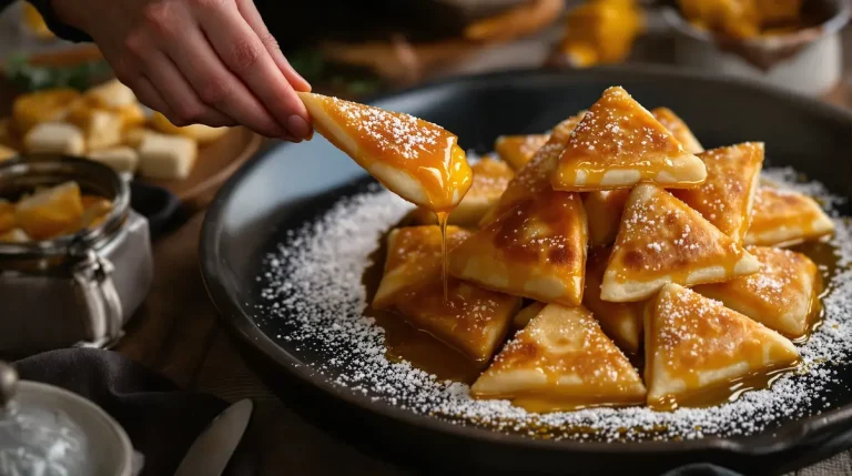 Volutes dorées prêtes en un éclair : ces triangles amande-noisette croustillants qui parfument l’iftar au miel Volutes dorées prêtes en un éclair : ces triangles amande-noisette croustillants qui parfument l’iftar au miel
